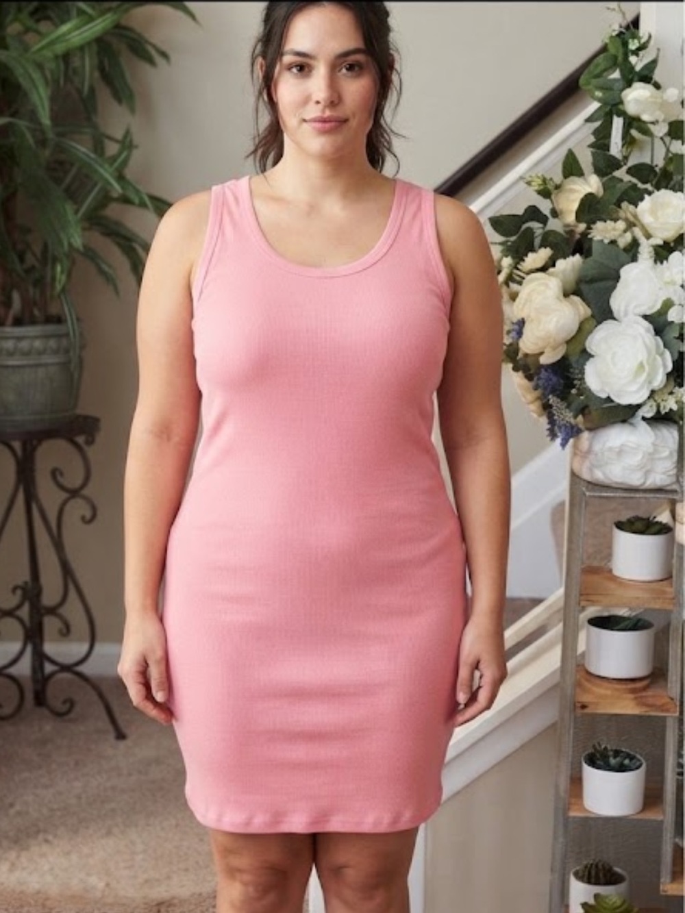 BELLA dolce Women's Pink Tank Size L Sleeveless never worn